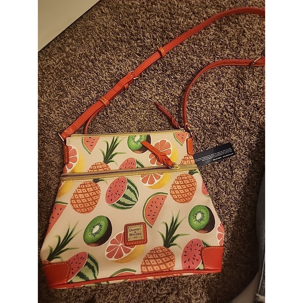 Dooney & Bourke Fruit Salad Tropical Shoulder/ Crossbody Shopper Bag